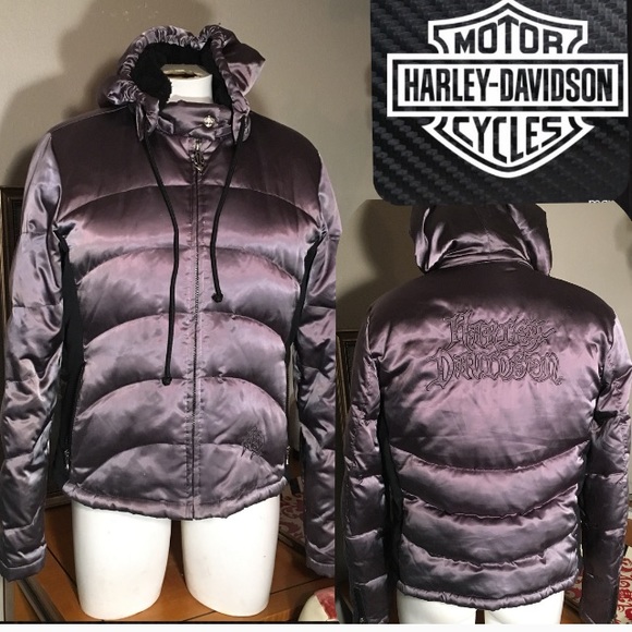 Harley-Davidson Jackets & Blazers - Harley Davidson purple down Jacket